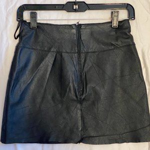 Genuine Leather Skirt
